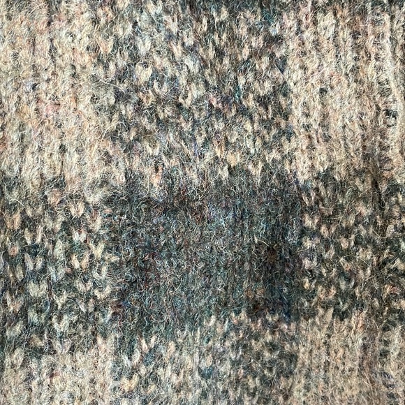 Rag & Bone Plaid Forest and Olive Sweater - Picture 3 of 5